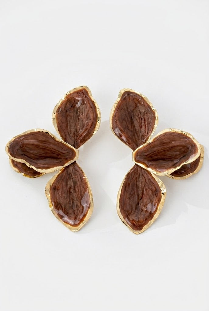 Glossy Petal Earrings