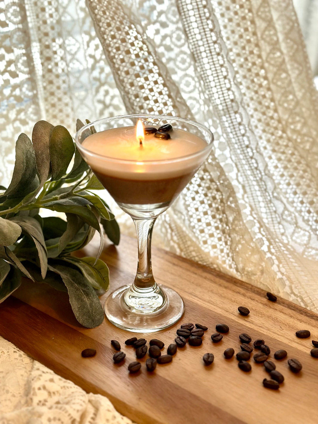 Espresso Martini Glass Candle