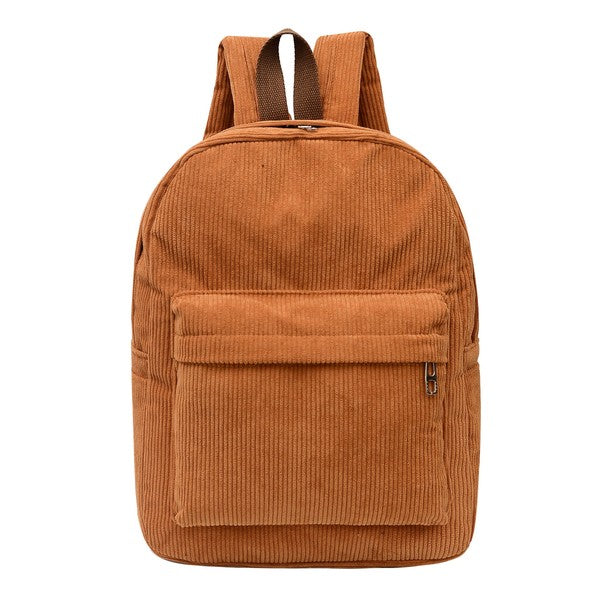 Casual Workdays Corduroy Backpack - Tan