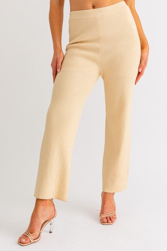 Local Charm Cropped Knit Pants - Final Sale