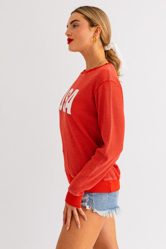 USA Thermal Sweatshirt