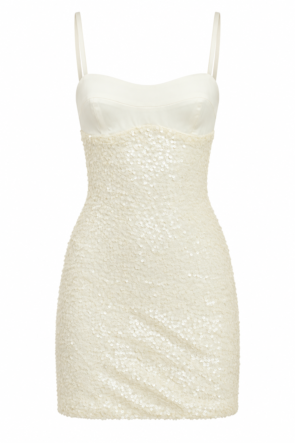 Alishia Satin Sequin Corset Mini Dress