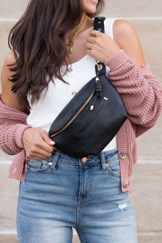 Vegan Leather Luxe Convertible Sling Bag