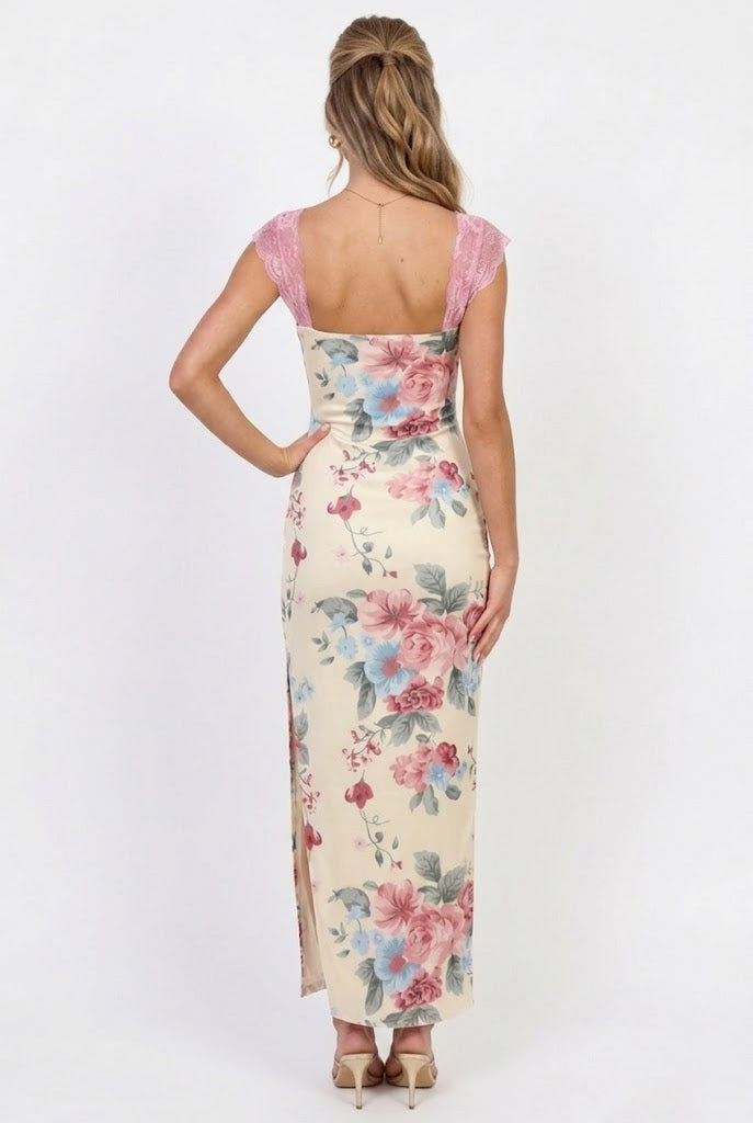 mystic desire floral maxi dress Sweet Tea Mesh Floral Maxi Dress Lithologie Co