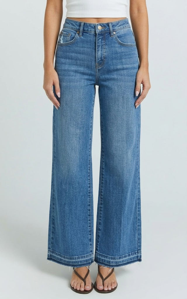 Straight Forward Wide Leg Jeans