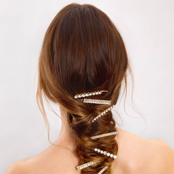 KITSCH Metal Rhinestone Assorted Bobby Pins Set