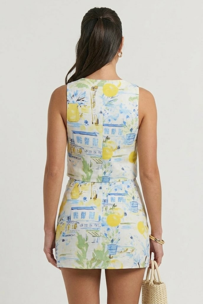 Amalfi Coast Mini Skirt