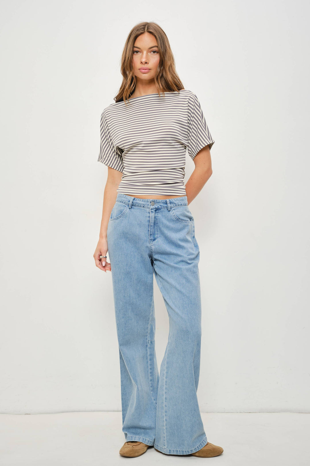 Coffee Run Stripe Tee