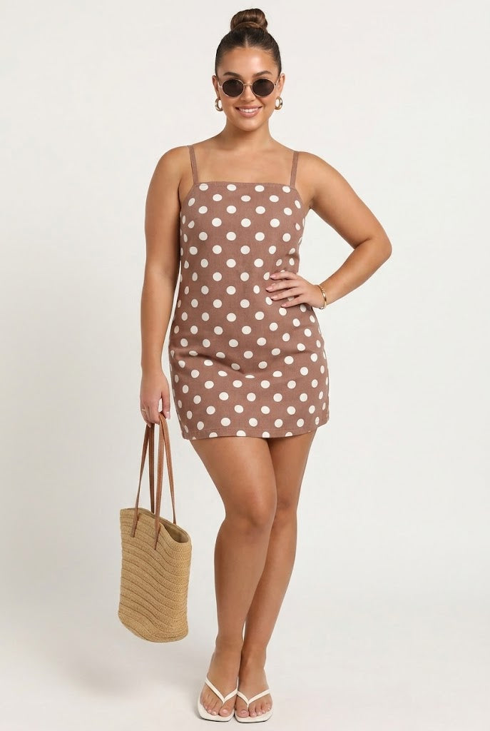 Café Spot Mini Dress