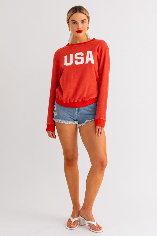 USA Thermal Pullover