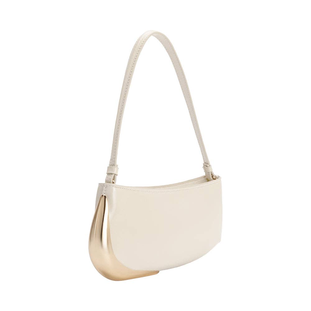 Melie Bianco Sade Ivory Shoulder Bag