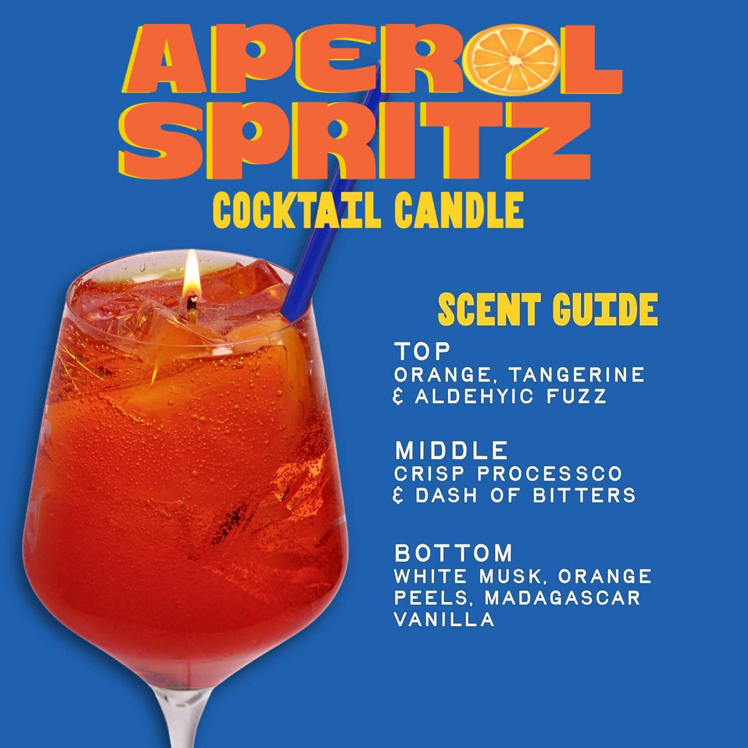 Aperol Spritz Candle