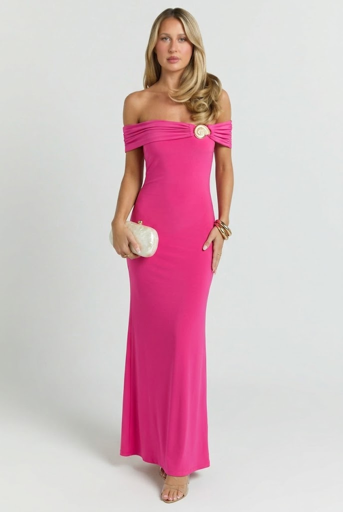 Seashell Radiance Maxi Dress