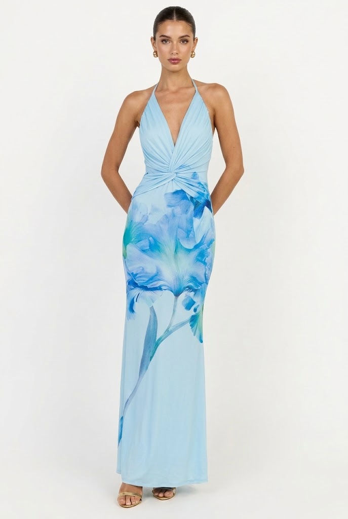 Nerissa Halter Maxi Dress