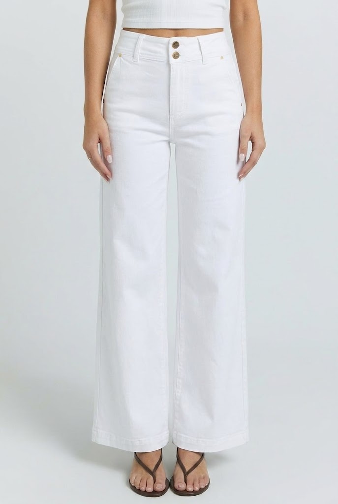 Elara High Rise Wide Leg Jeans