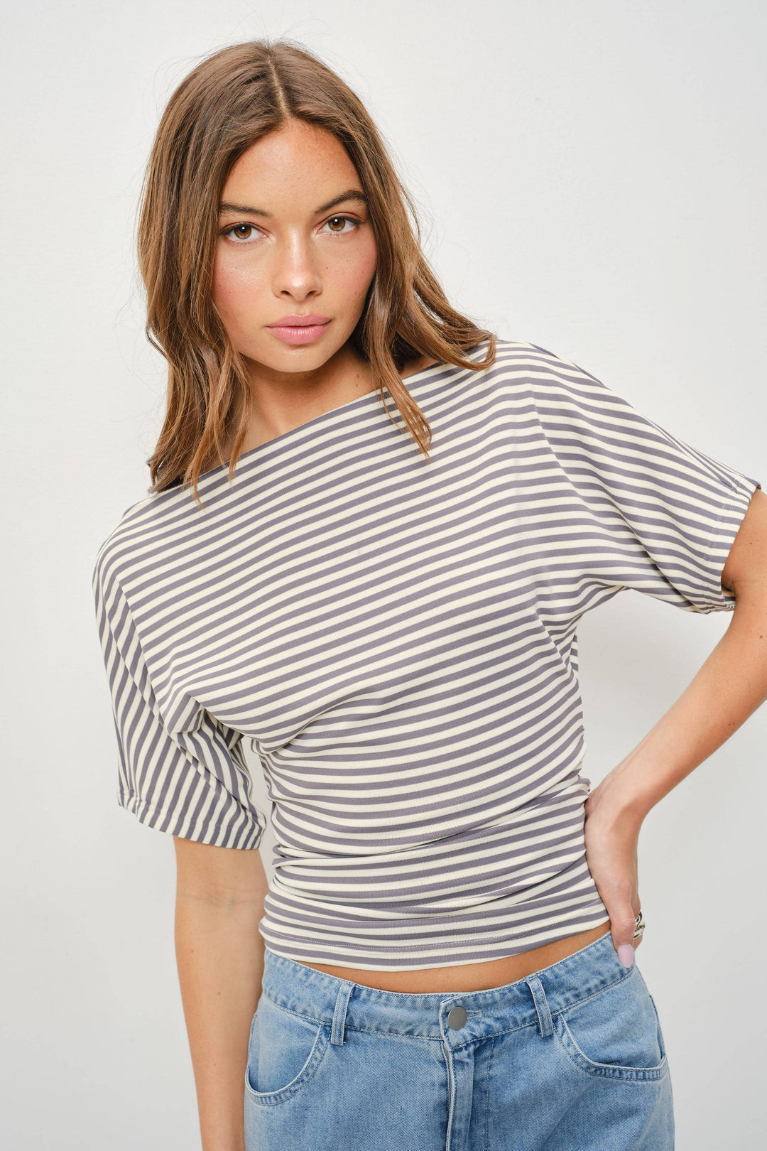 Coffee Run Stripe Tee