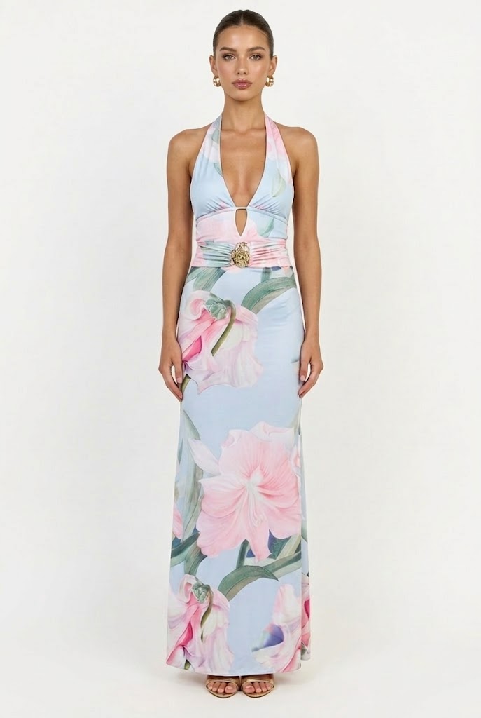 Bellarosa Halter Maxi Dress