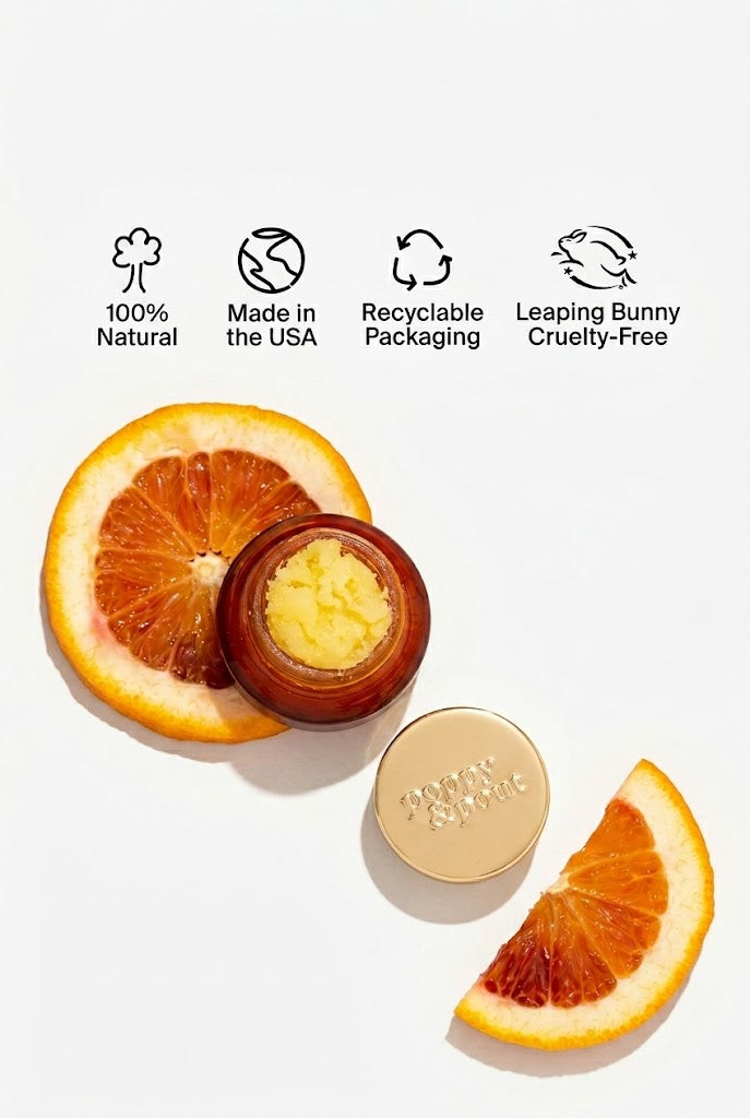 Poppy & Pout Blood Orange Mint Lip Scrub