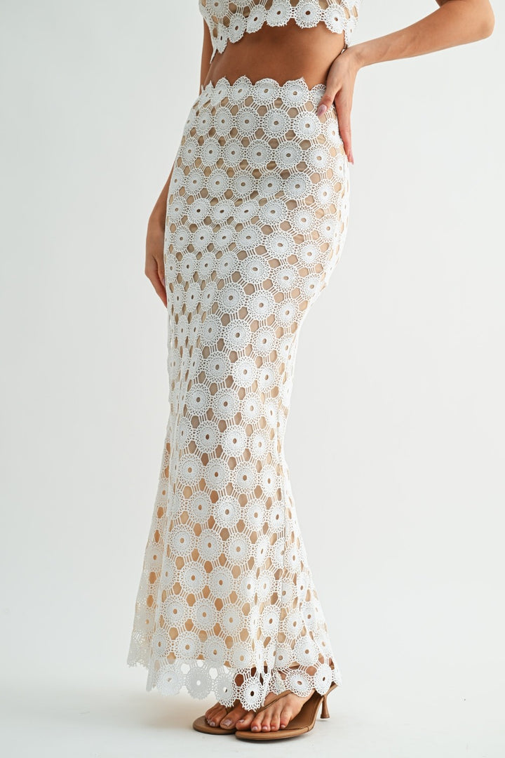 The White Villa Lace Maxi Set