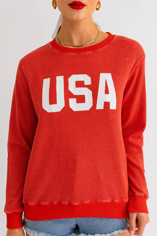 USA Thermal Sweatshirt