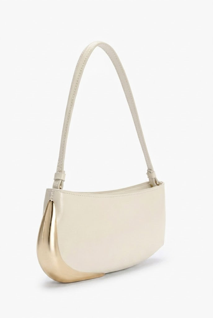 Melie Bianco Sade Ivory Shoulder Bag