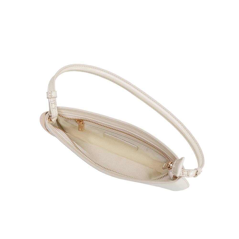 Melie Bianco Sade Ivory Shoulder Bag