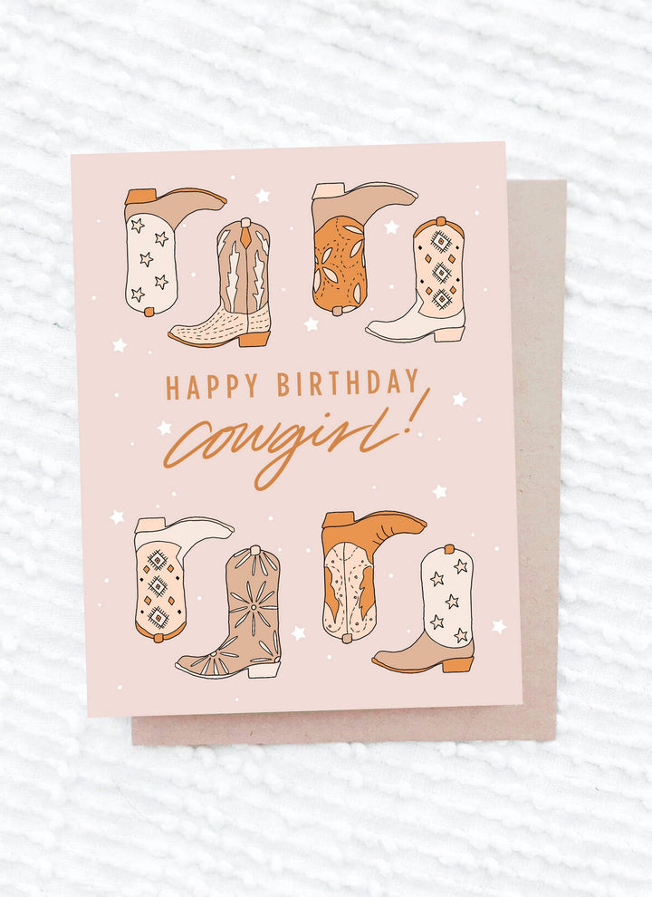 Cowgirl Birthday Card