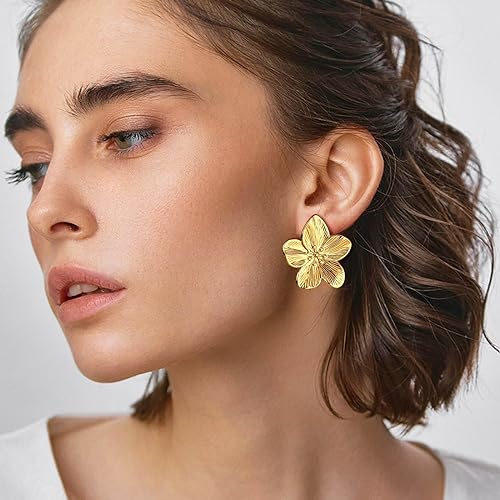 Jasmine Flower Statement Earrings