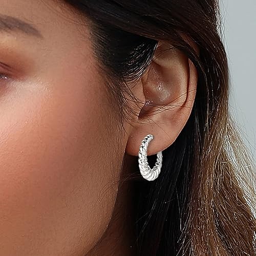 Twist Braided Hoop Earrings