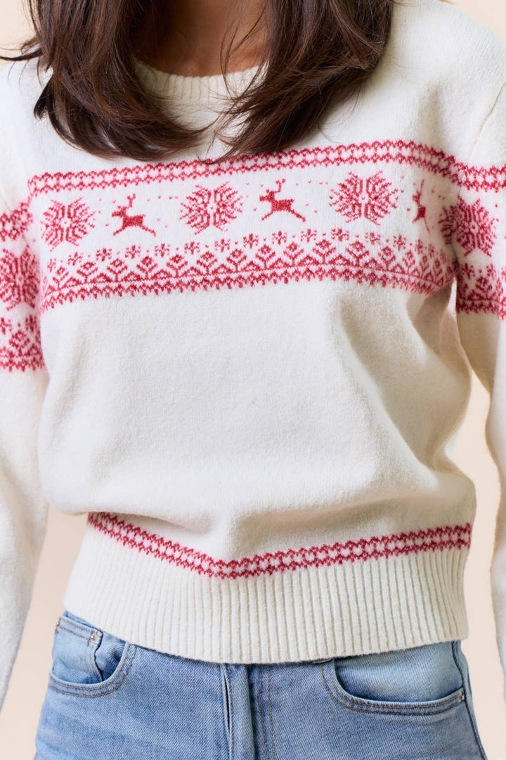Reindeer Chalet Knit Sweater