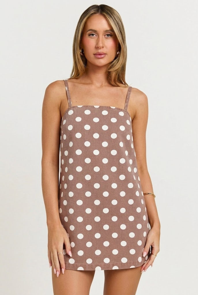 Café Spot Mini Dress