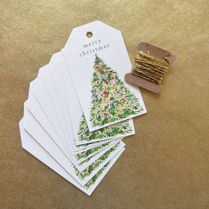 Christmas Tree Gift Tags - Set of 8