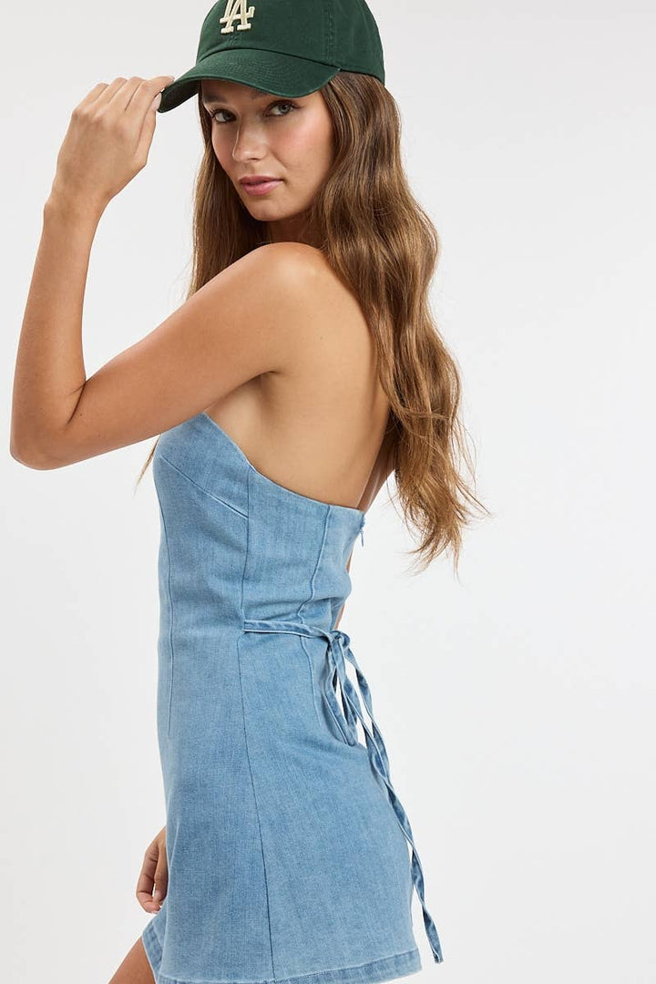 Malibu Morning Denim Mini Dress