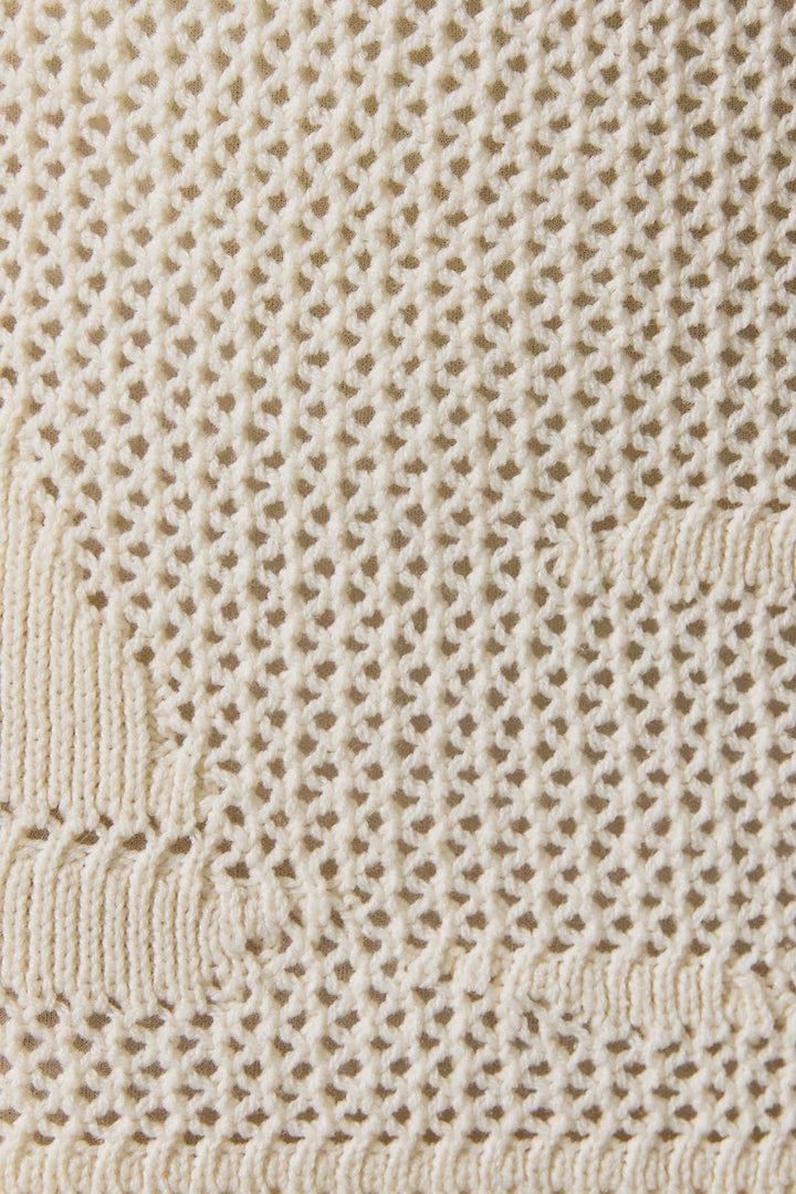 Docked & Unbothered Crochet Mini Skirt