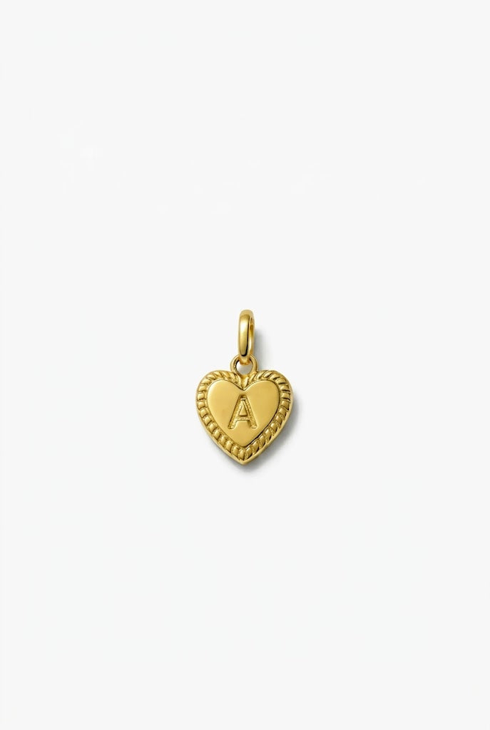 Initial Heart Charm