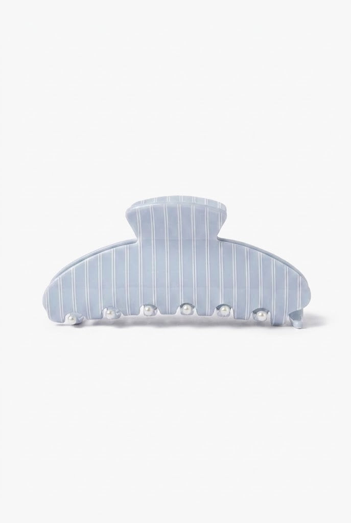 Cotton Candy Pinstripe Claw Clip