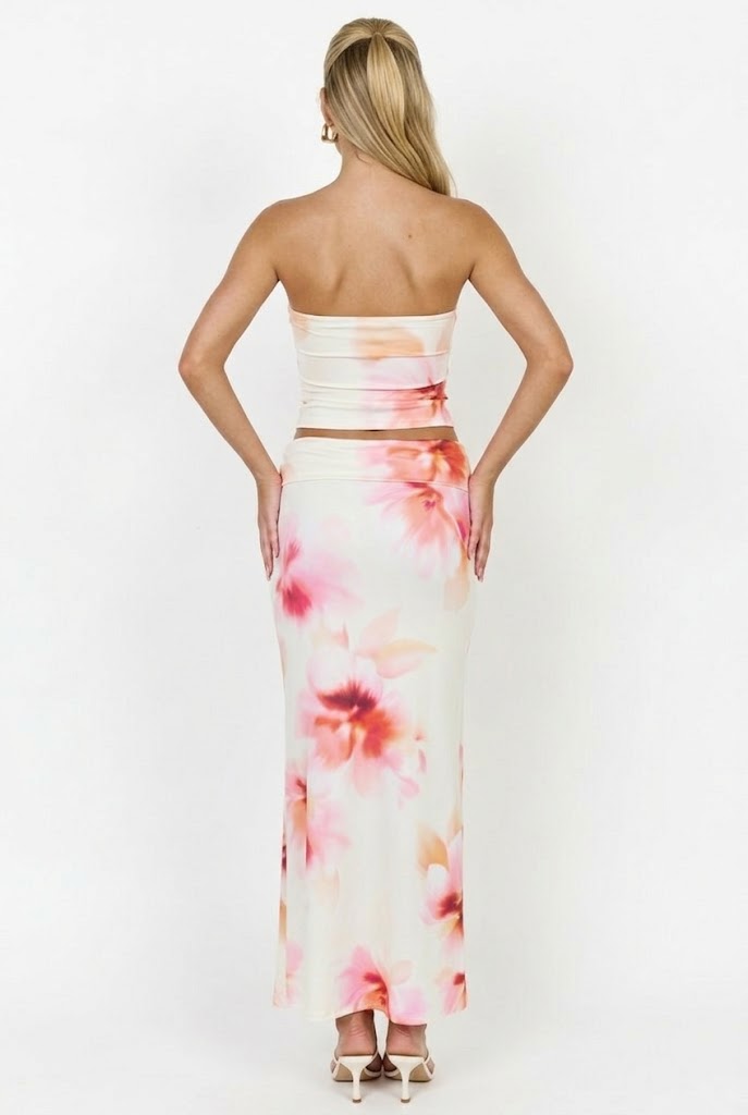 Anahi Floral Tube Top