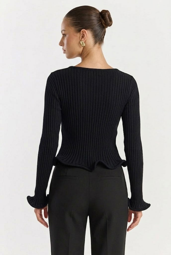 Desert Muse Ruffle Hem Top