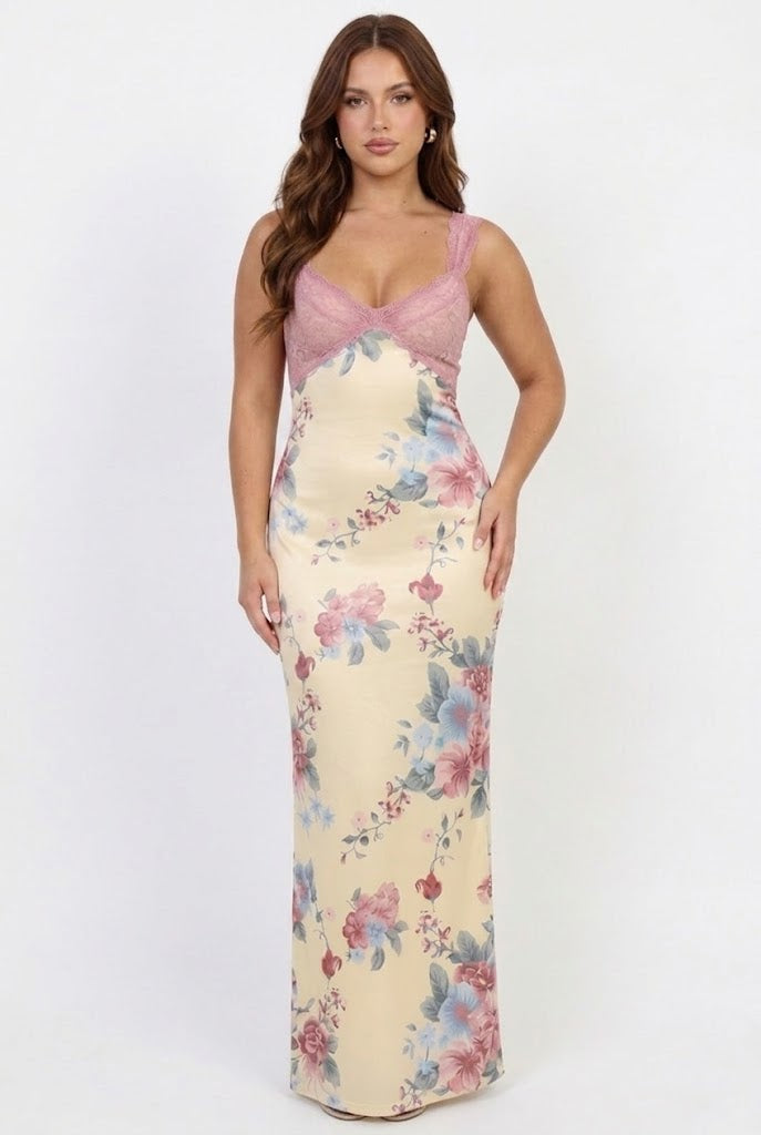 mystic desire floral maxi dress Discover 16 Dressyy and orange v-neck maxi dress for beach cover-up ideas