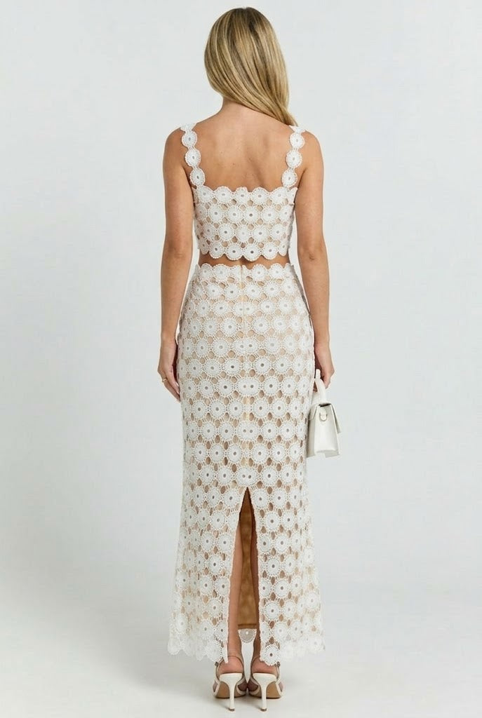 The White Villa Lace Maxi Set