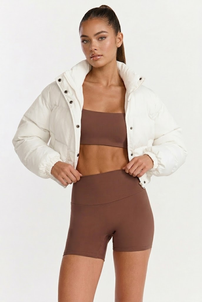 Aspen Après Crop Puffer Jacket