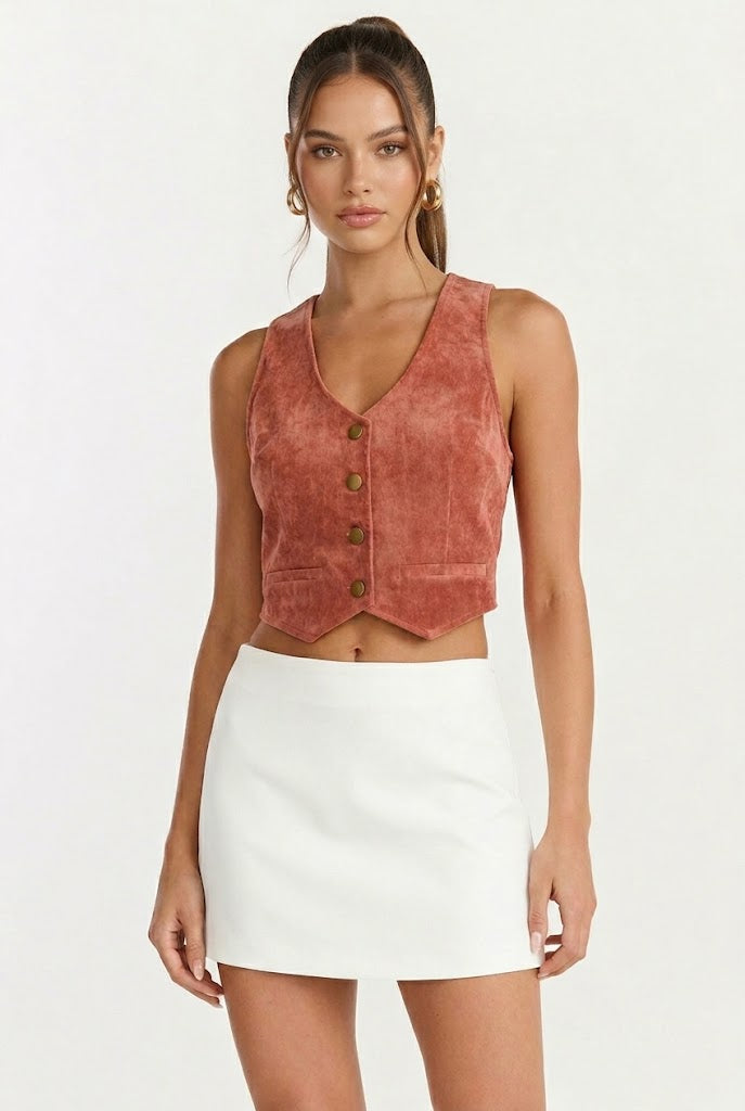 Sienna Corduroy Vest Top - Small