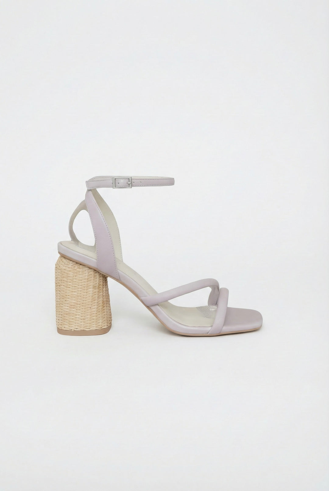 Alaia Strappy Raffia Heeled Sandal