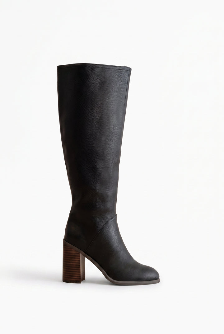 Always Here Block Heel Knee High Boots