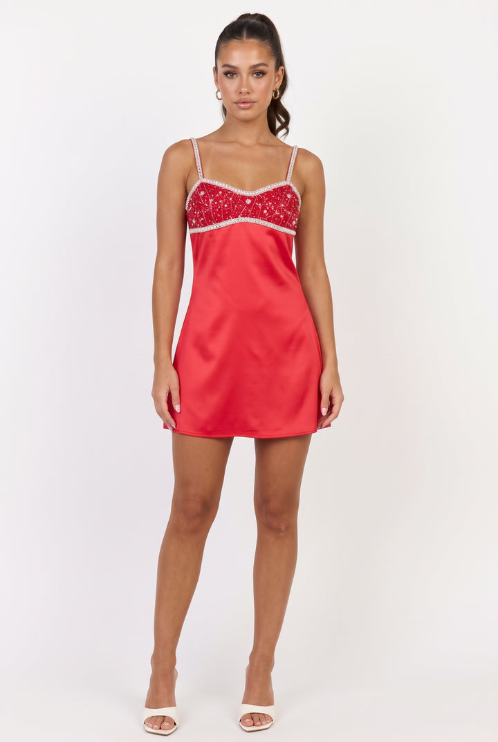 Arosa Jeweled Mini Dress