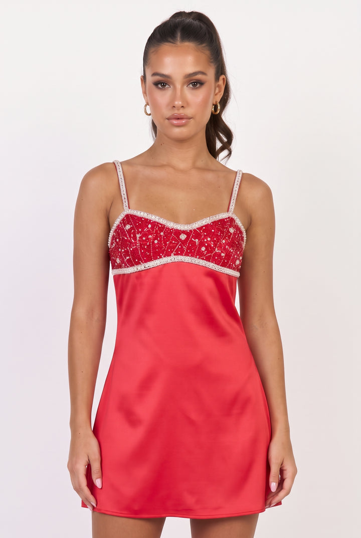 Arosa Jeweled Mini Dress