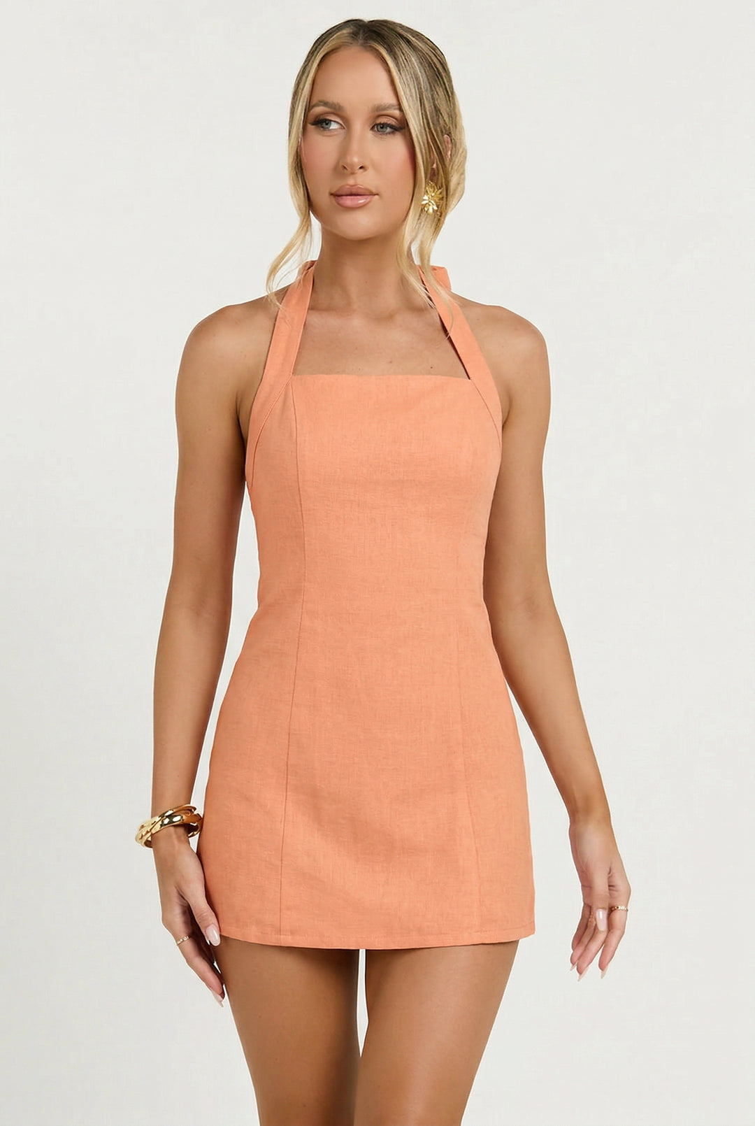 At The Ferris Wheel Halter Mini Dress
