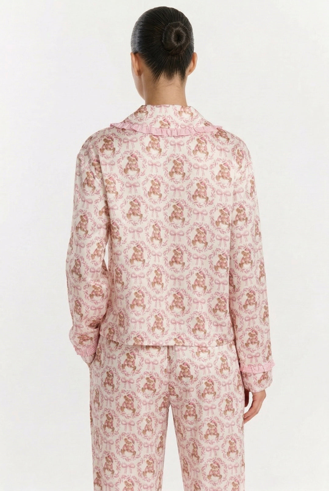 Bear & Bow Satin Pajama Top