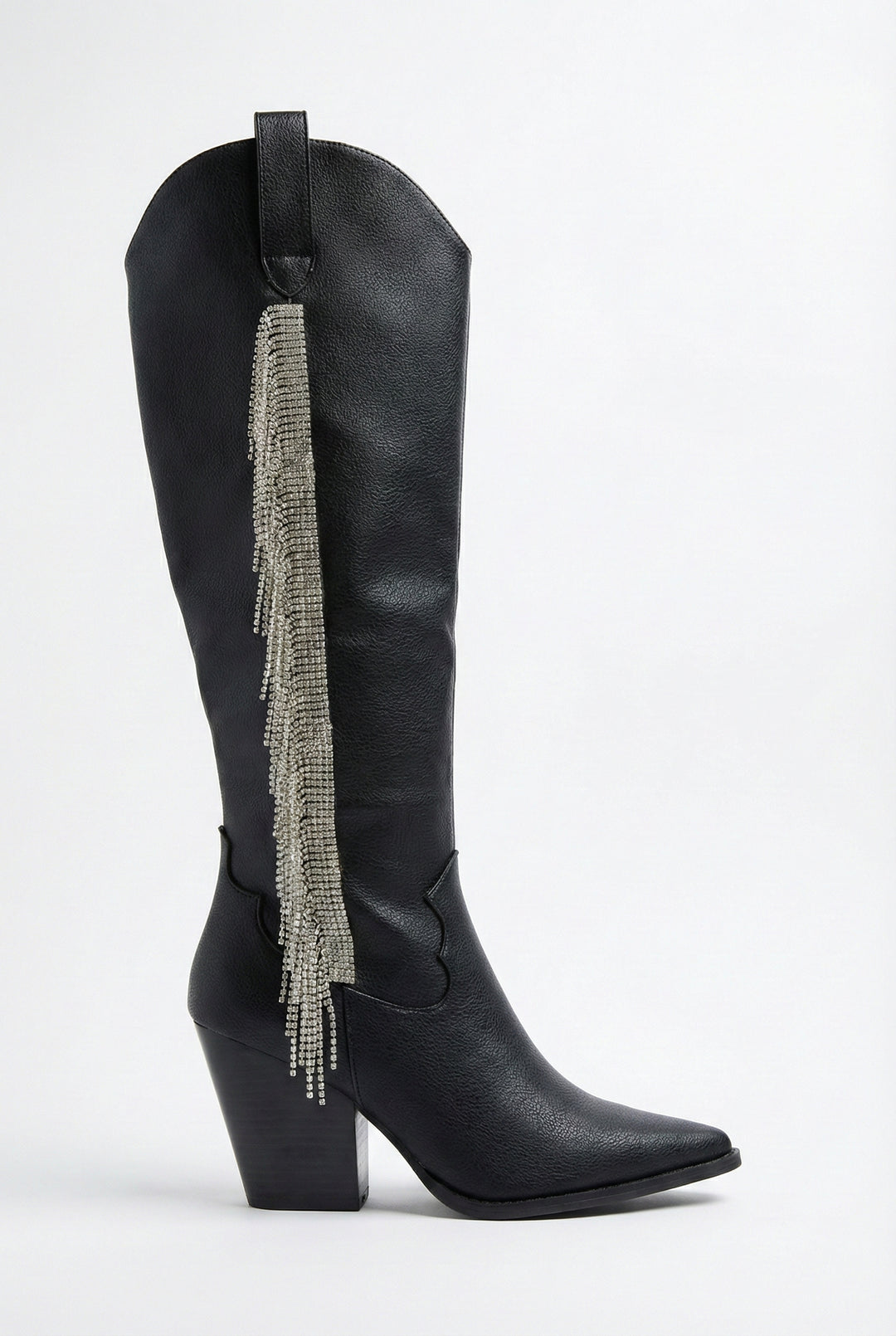 Bellatrix Rhinestone Fringe Western Boots