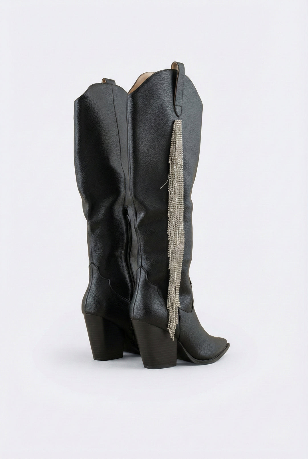 Bellatrix Rhinestone Fringe Western Boots